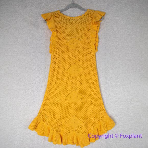 New! Free People Beach Mykonos Sweater Knit Beach Cover‎ Up Dress, size M - Picture 10 of 16